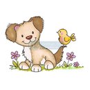CL034 Штамп "Щенок и цыпленок" (Dog and Chick)