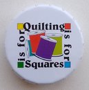 "Squares is for Quilting" Булавки-гвоздики "WACKY PIN TIN" в жестяной круглой коробочке