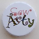 "Sew Arty" Булавки-гвоздики "WACKY PIN TIN" в жестяной круглой коробочке