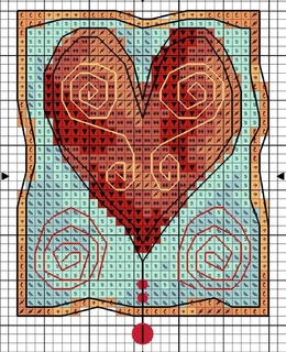 "Heart with Beads" бесплатная электронная схема Michael Powell