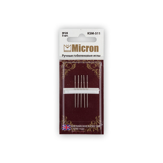 №28 Иглы гобеленовые "Micron" KSM-511 (5 шт. в блистере)