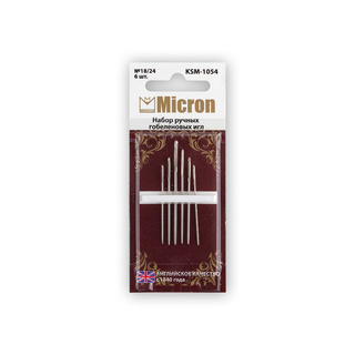 №18/24 Иглы гобеленовые "Micron" KSM-1054 (6 шт. в блистере)