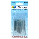 №5/9 Иглы для шитья "Gamma" N-005 (16 шт. в блистере)