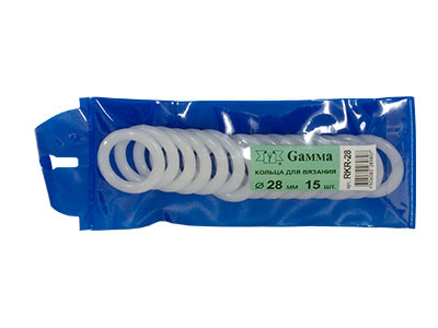 "Gamma" кольца для вязания RKR-28 d 28 мм 15 шт