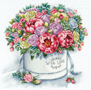 Пионы в шляпной коробке ("Золотая серия")