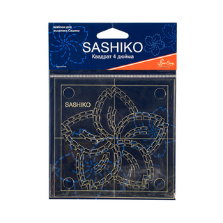 "Цветок сакуры" шаблон для вышивки Сашико (Sashiko)