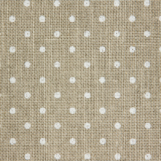 Белфаст 32, цвет: льняной в белый горох (Belfast Petit Raw Natural/White Points 5379), 50x70 см