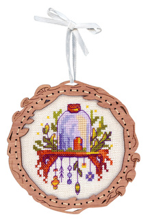 Миниатюра. Домик на полке (с рамкой) (11*11 см)