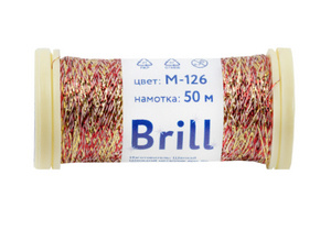 Brill M-126 золотистый/красный (50 м)